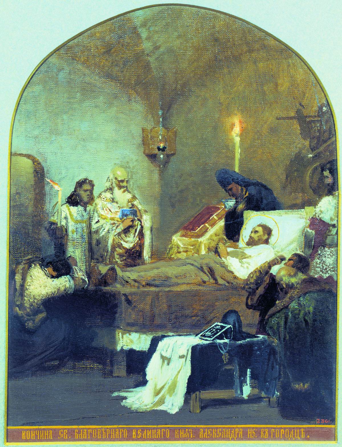 Семирадский. Кончина Александра Невского. 1876