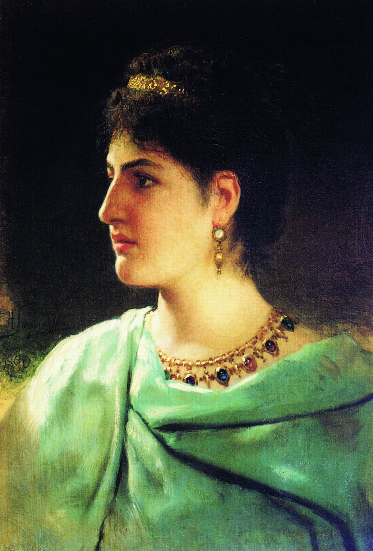 Семирадский. Портрет римлянки. 1890