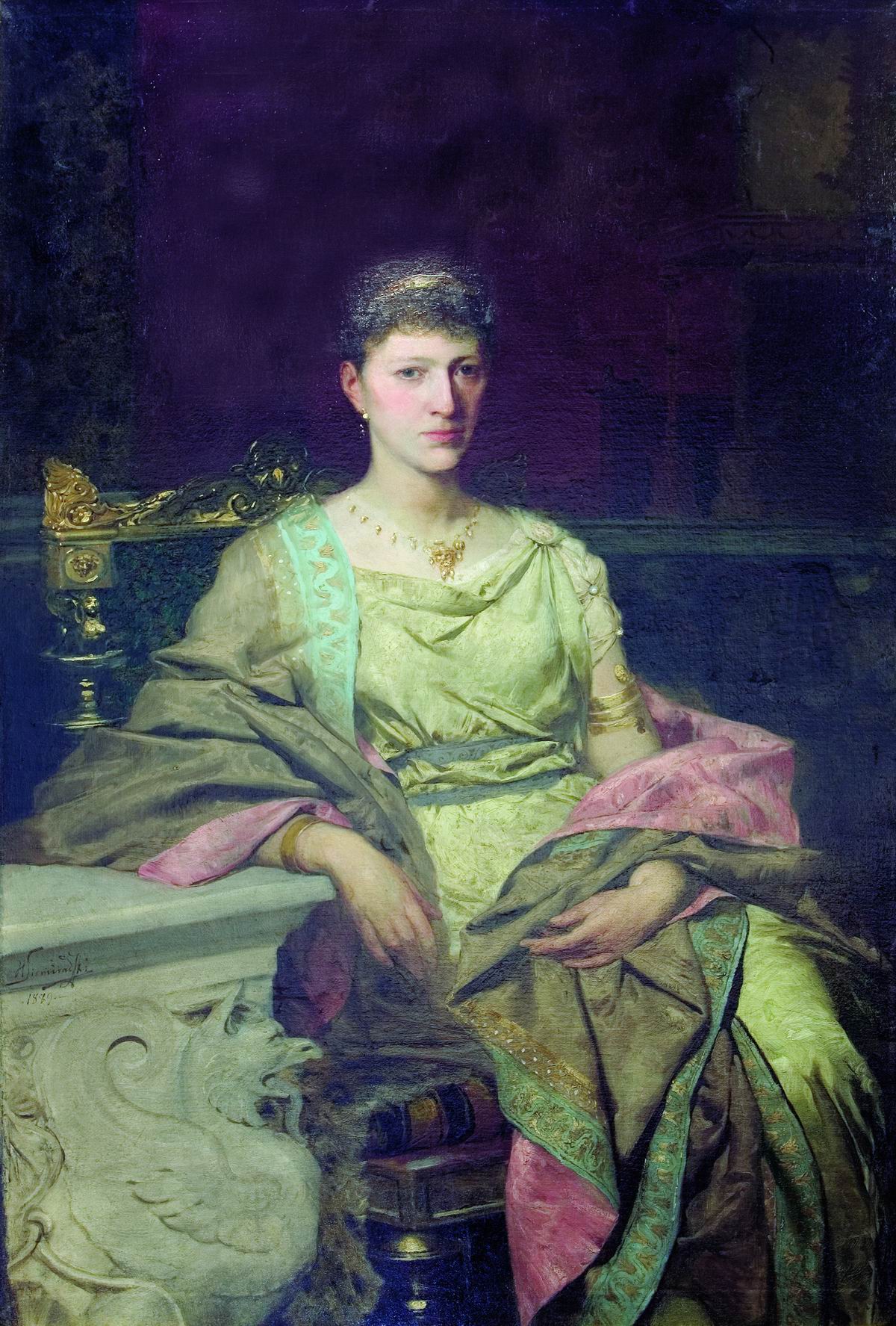 Семирадский. Портрет графини Тышкевич. 1889