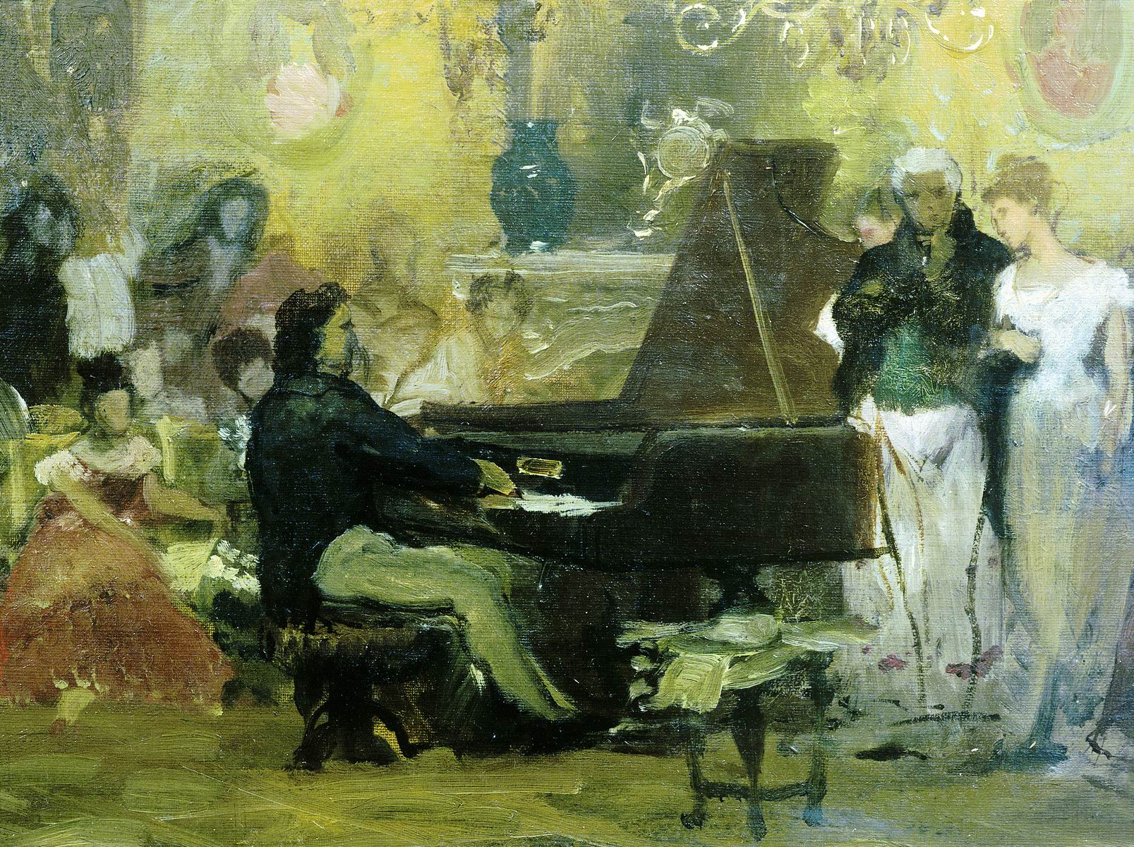 Семирадский. Шопен в салоне князя Антона Радзивилла в Берлине в 1829 году