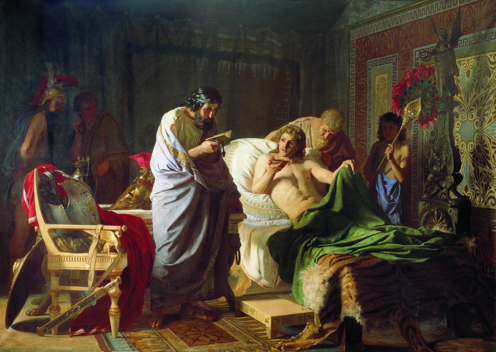 Семирадский. Доверие Александра Македонского к врачу Филиппу. 1870