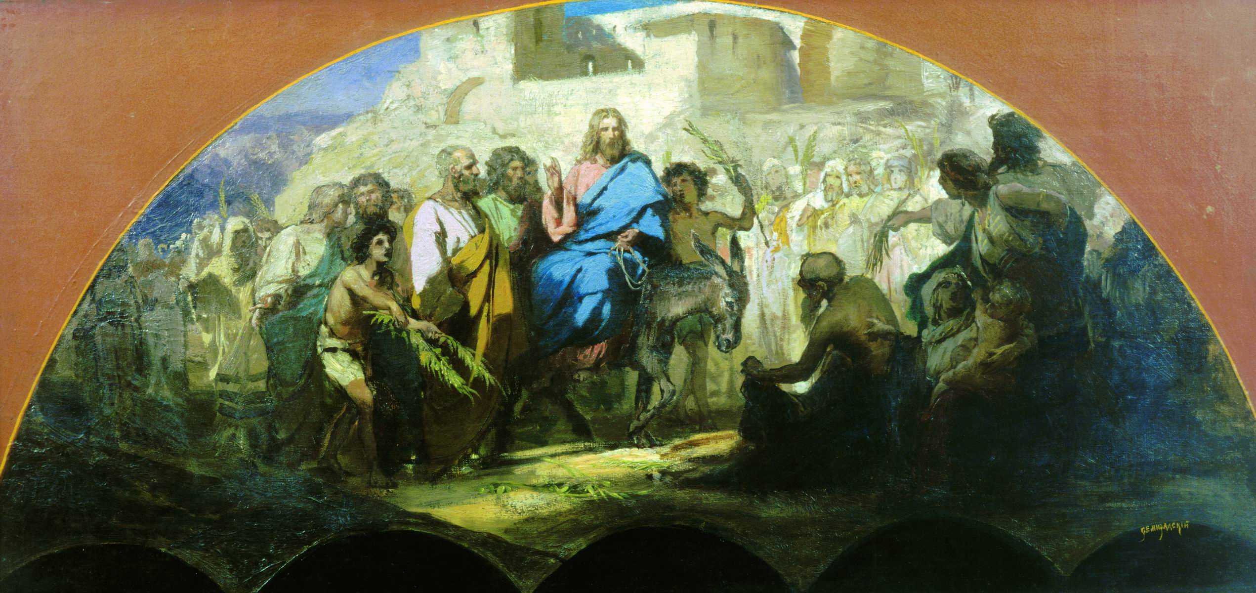 Семирадский. Въезд Иисуса Христа в Иерусалим. 1876