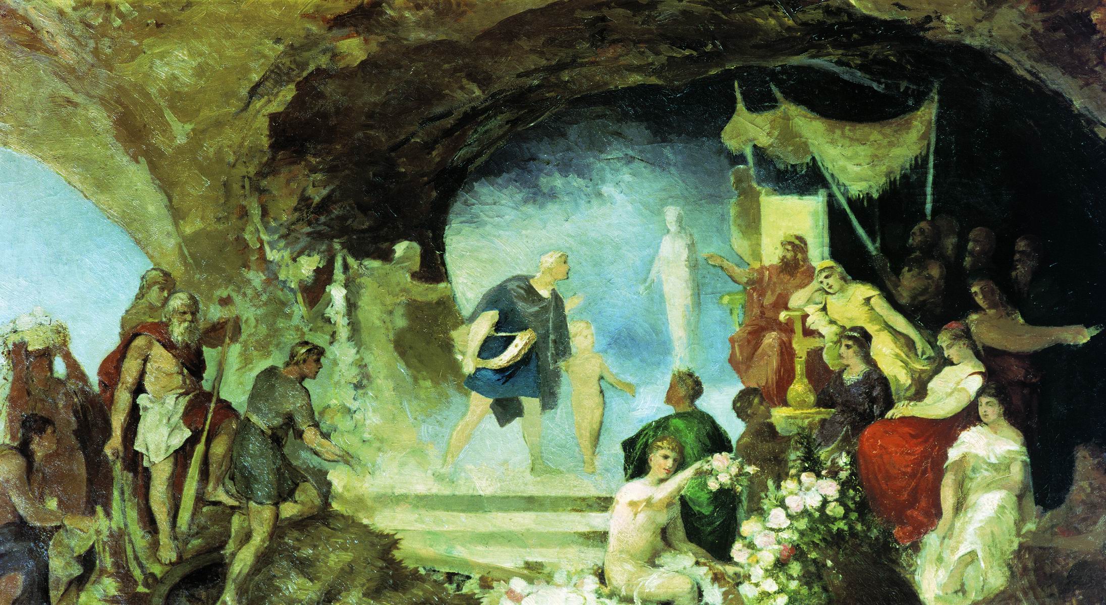 Семирадский. Орфей в подземном царстве. Конец 1880-х