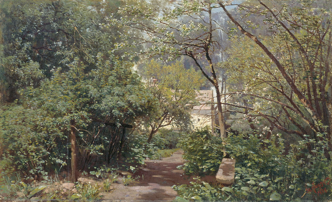 Феддерс. Запущенный сад. 1887