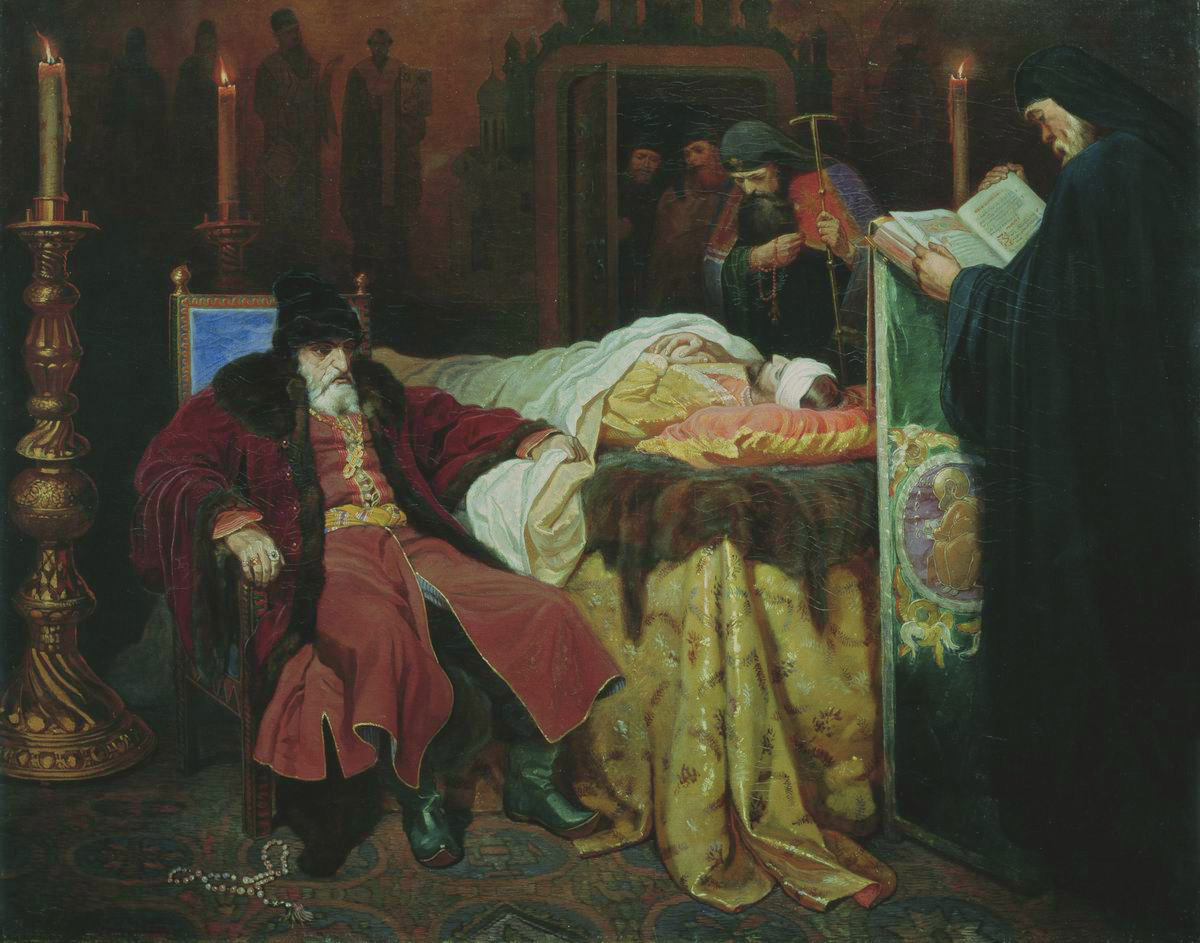 Шварц. Иоанн Грозный у тела убитого сына. 1864