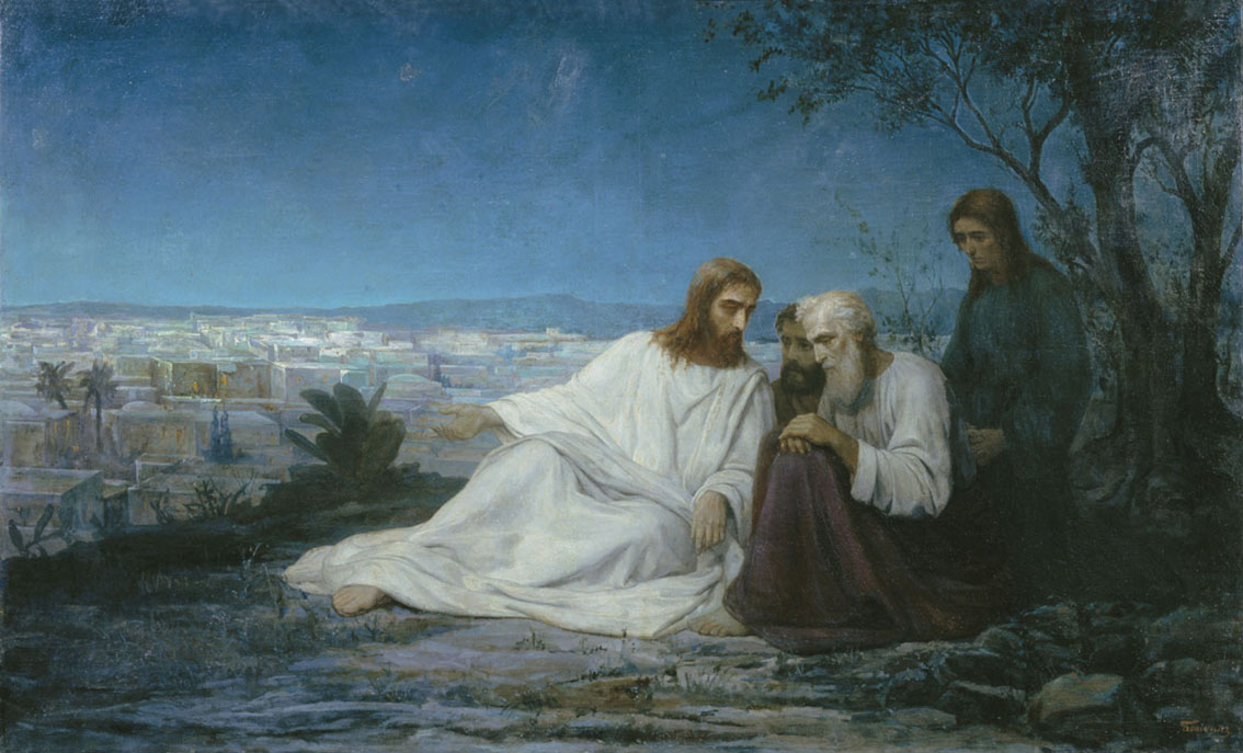 Боткин М.. Беседа Христа с учениками. 1867