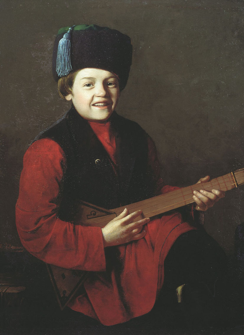 Лашин. Мальчик с балалайкой