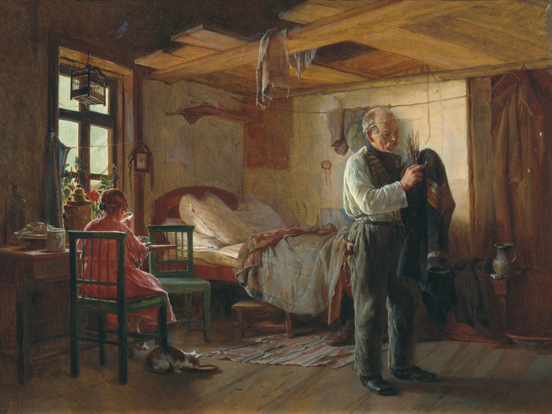 Лемох. Утро в швейцарской. 1874