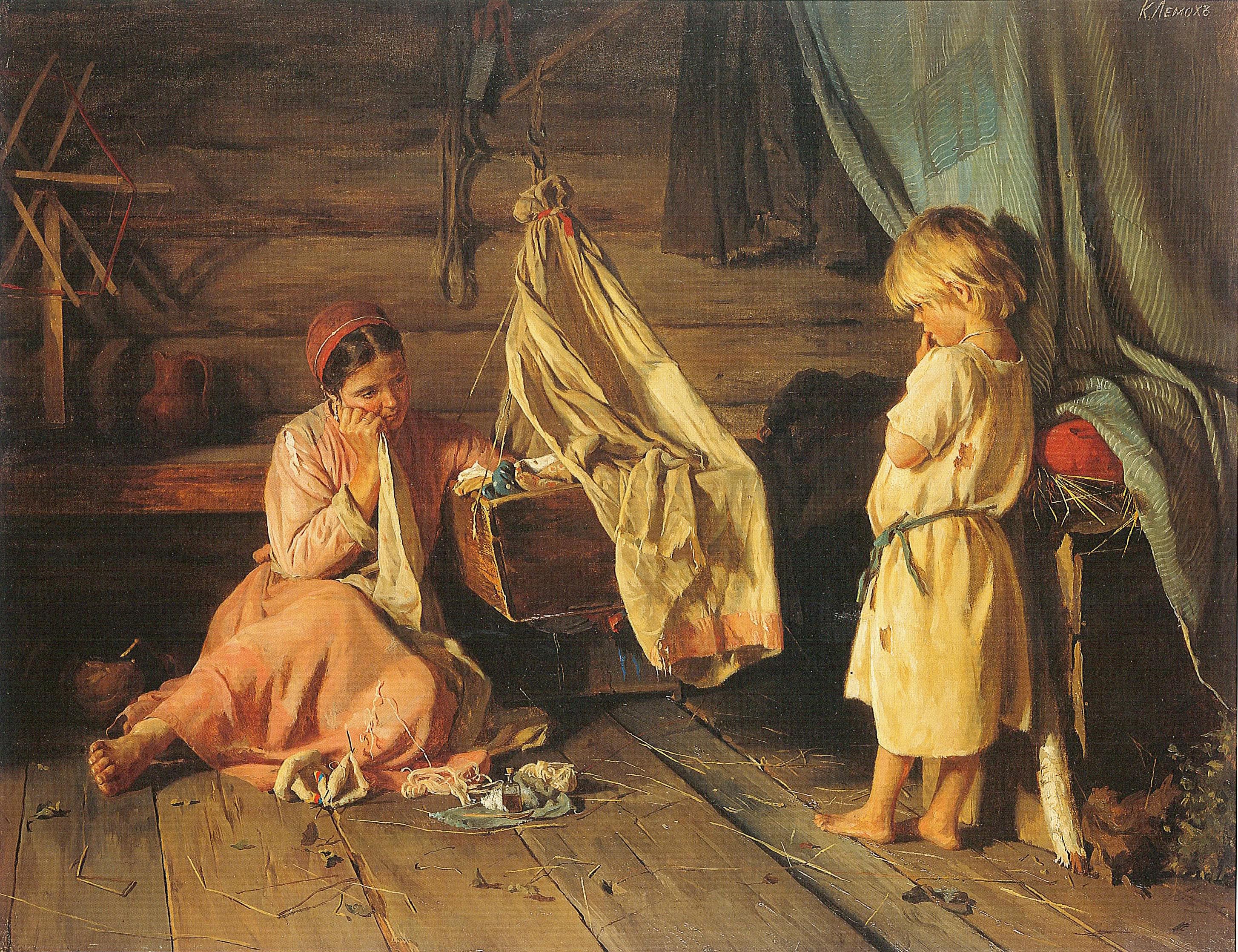 Лемох. У люльки (Больное дитя) 