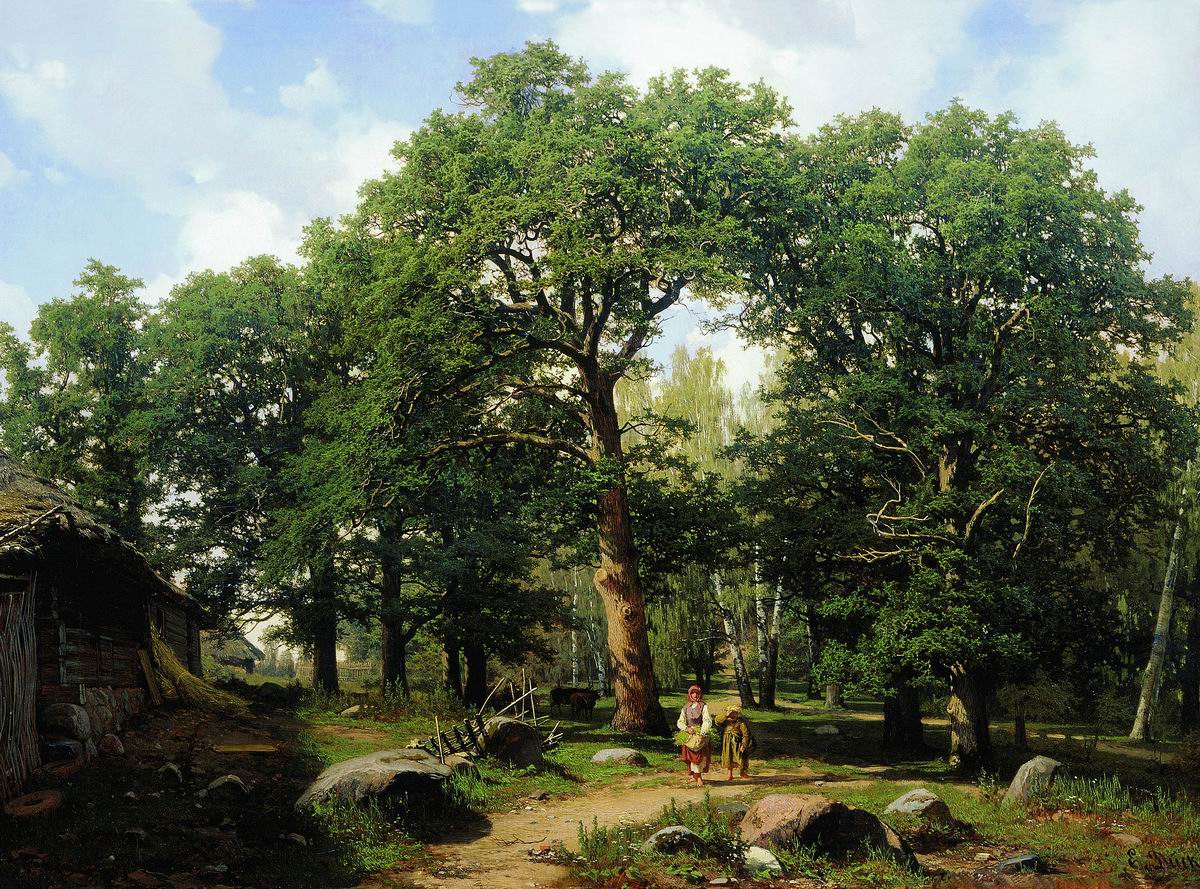 Дюккер. Дубовый лес в окрестностях Ревеля. 1862
