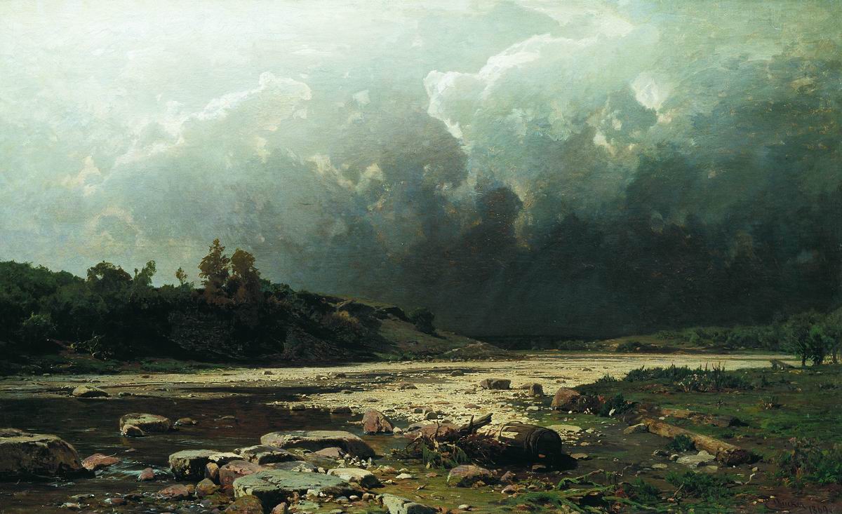 Дюккер. Приближение грозы. 1869