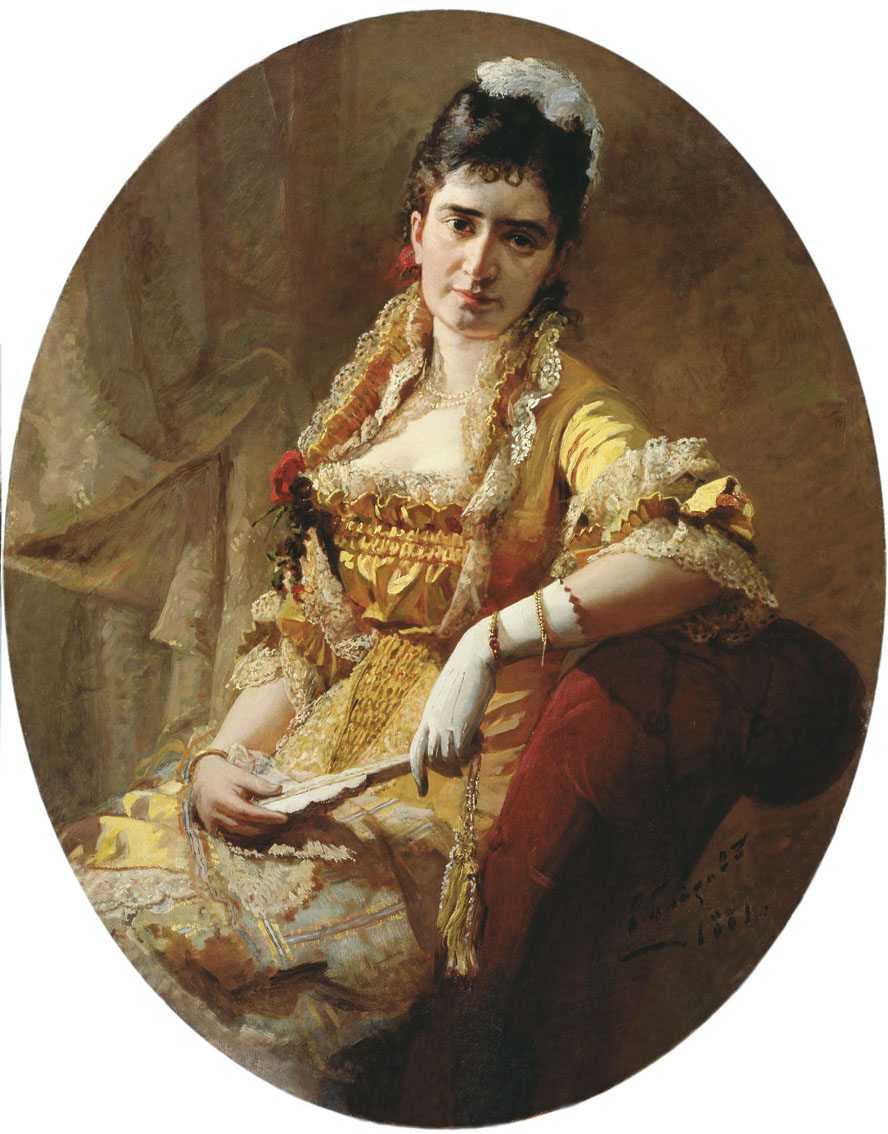 Бобров В.. Портрет певицы Е.А.Лавровской. 1881
