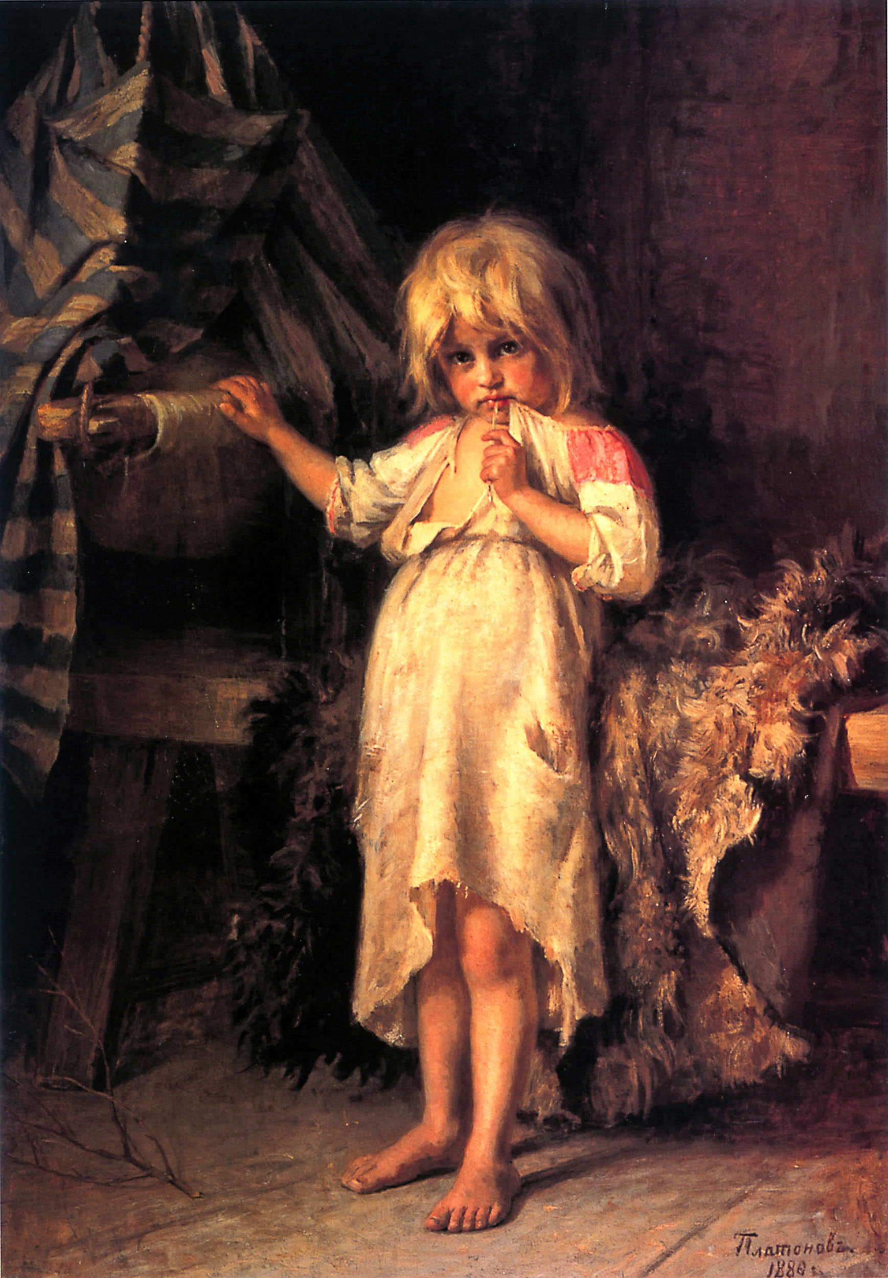 Платонов. Маленькая няня. 1880