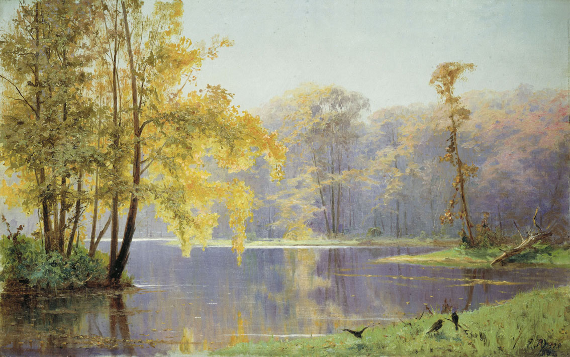Юнге. Осенний день в саду Лефортовского дворца в Москве. 1892