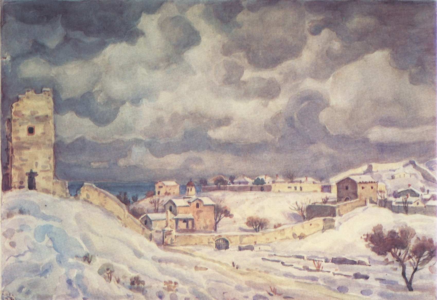 Богаевский. Феодосия зимой. 1940-е