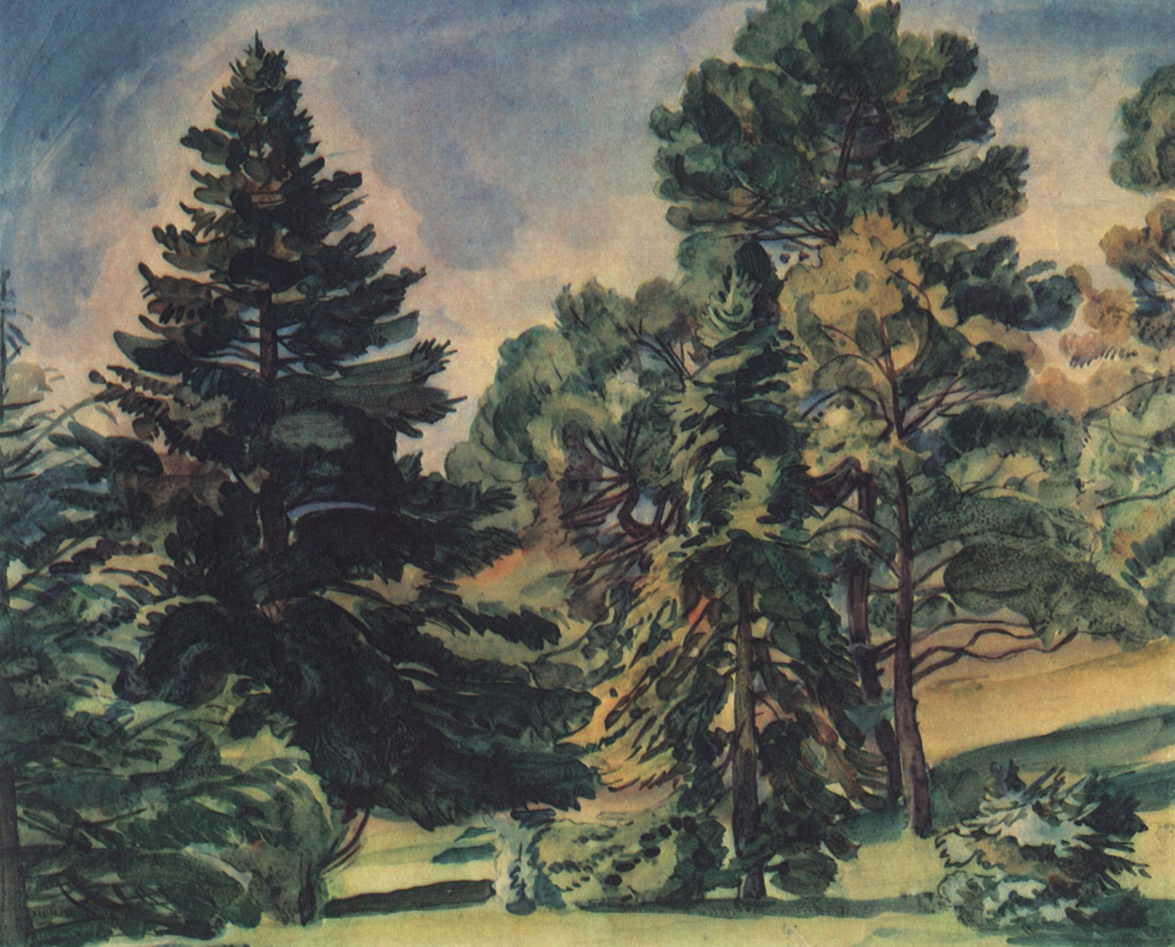Богаевский. Алупкинский парк. 1924
