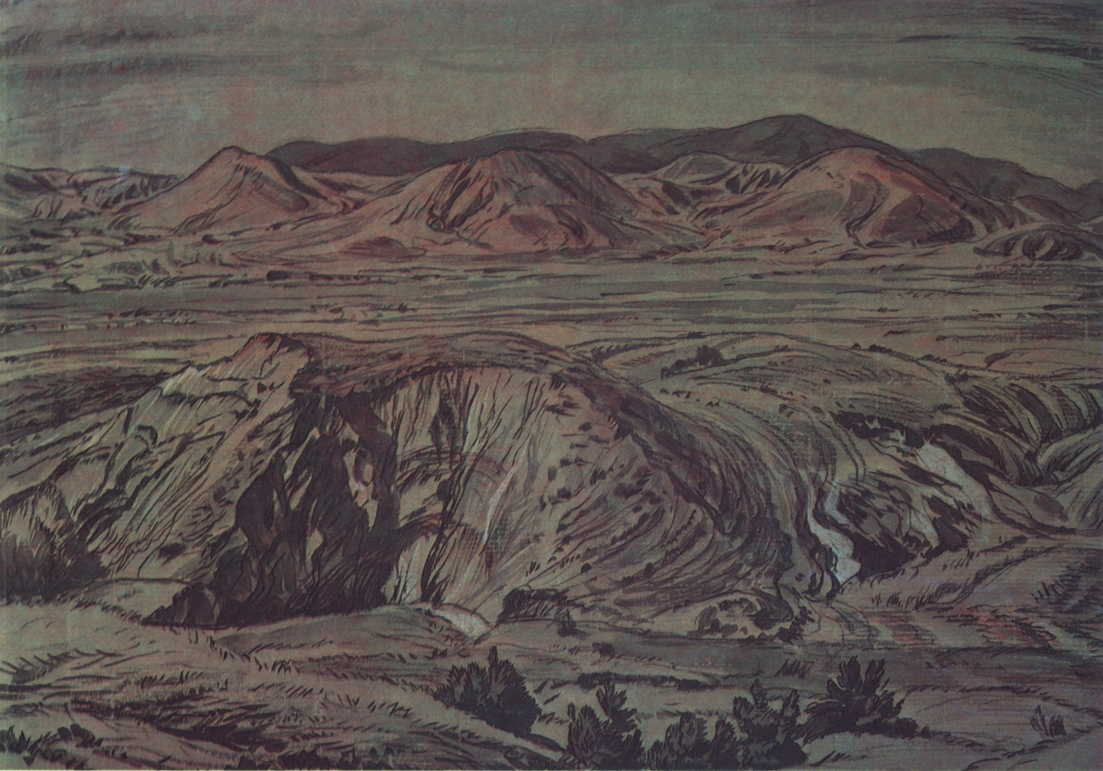 Богаевский. Горный пейзаж. 1920-е