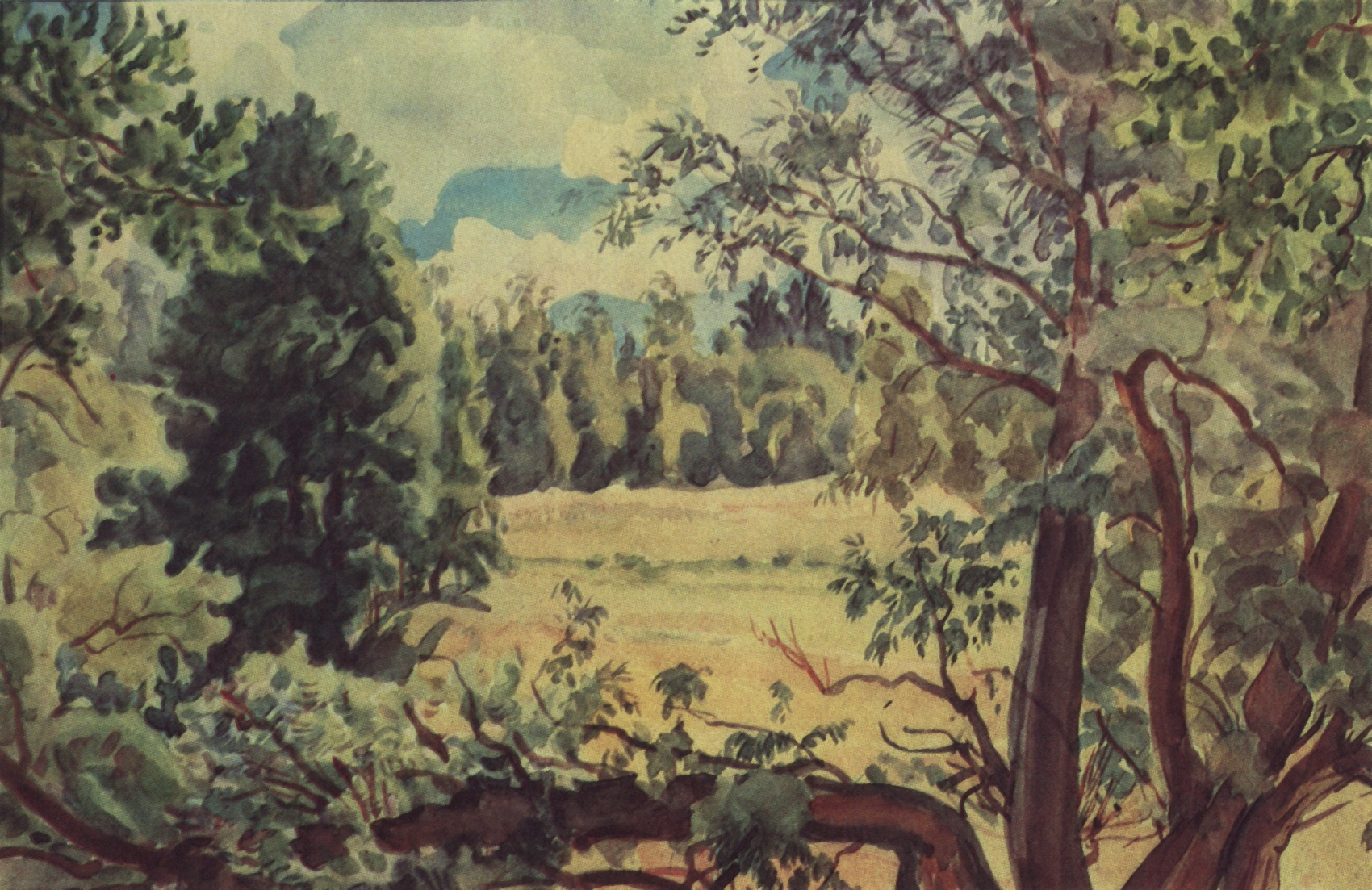 Богаевский. Лесной пейзаж. 1930-е