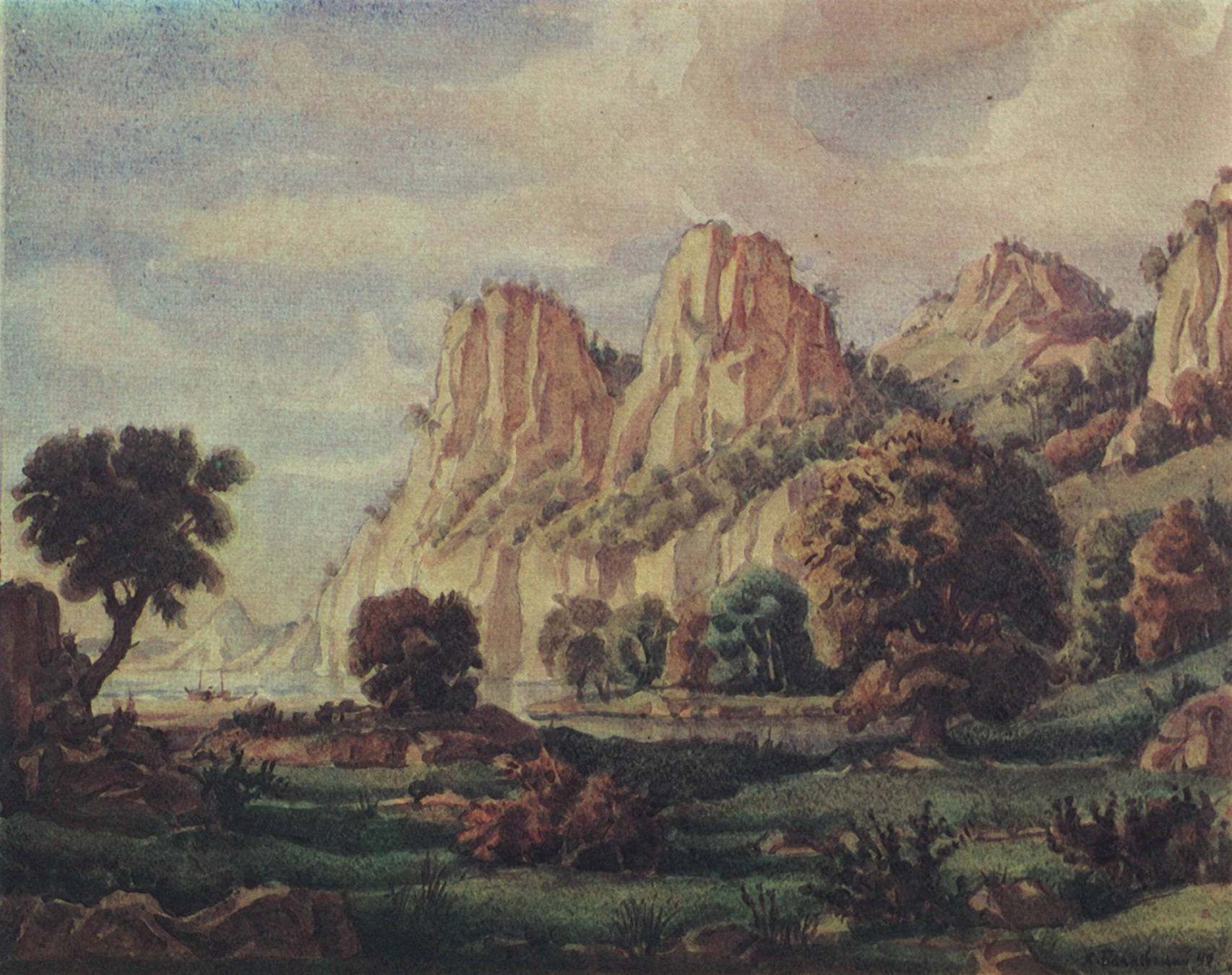 Богаевский. Композиция. 1940