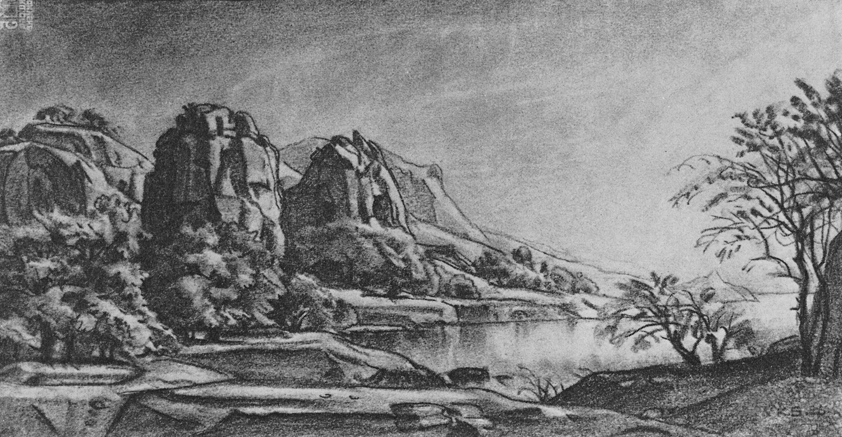 Богаевский. Скалистый берег. 1926
