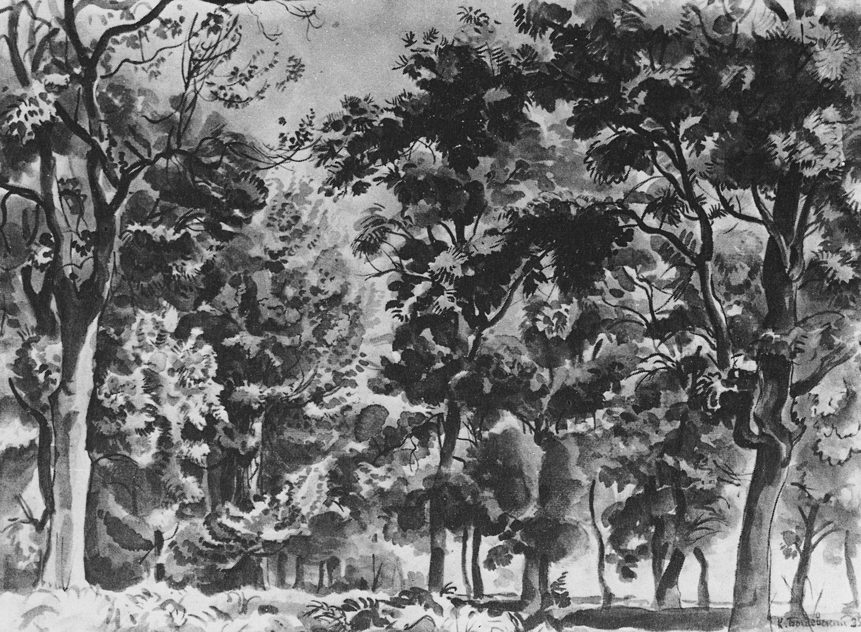Богаевский. Лиственные деревья. 1935