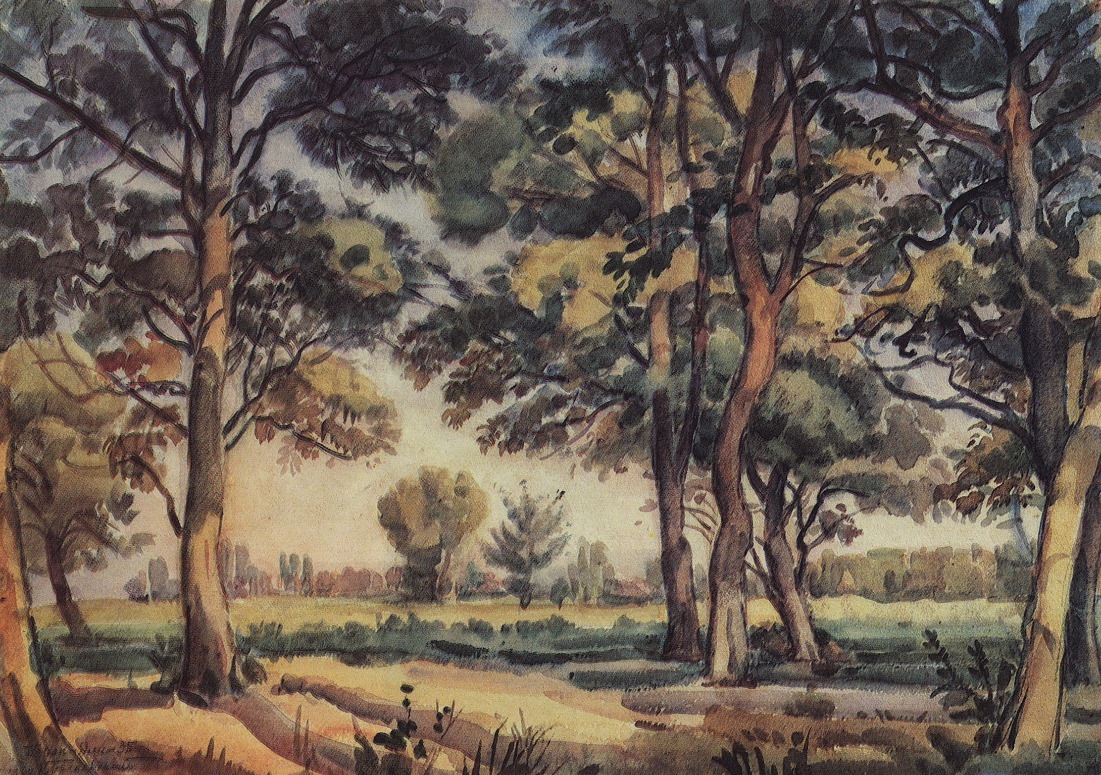 Богаевский. Деревья. 1935