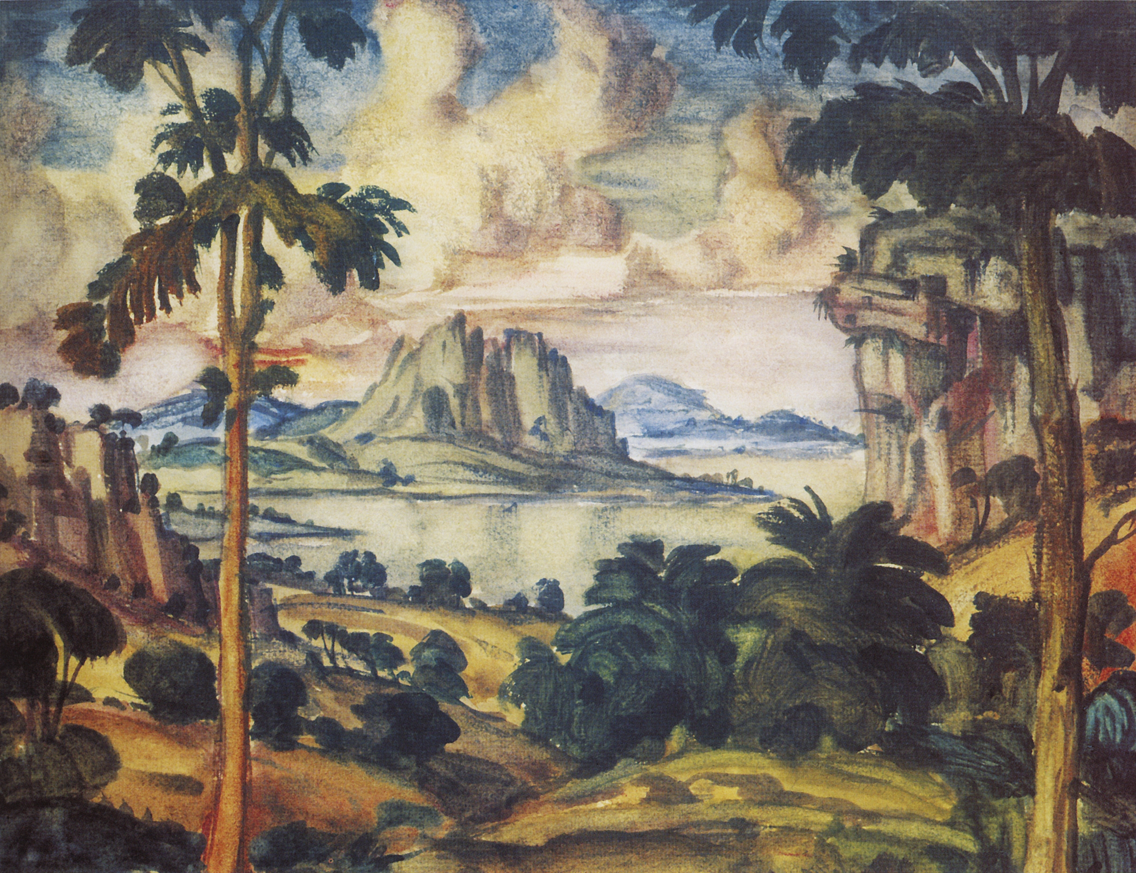 Богаевский. Романтический пейзаж. 1914
