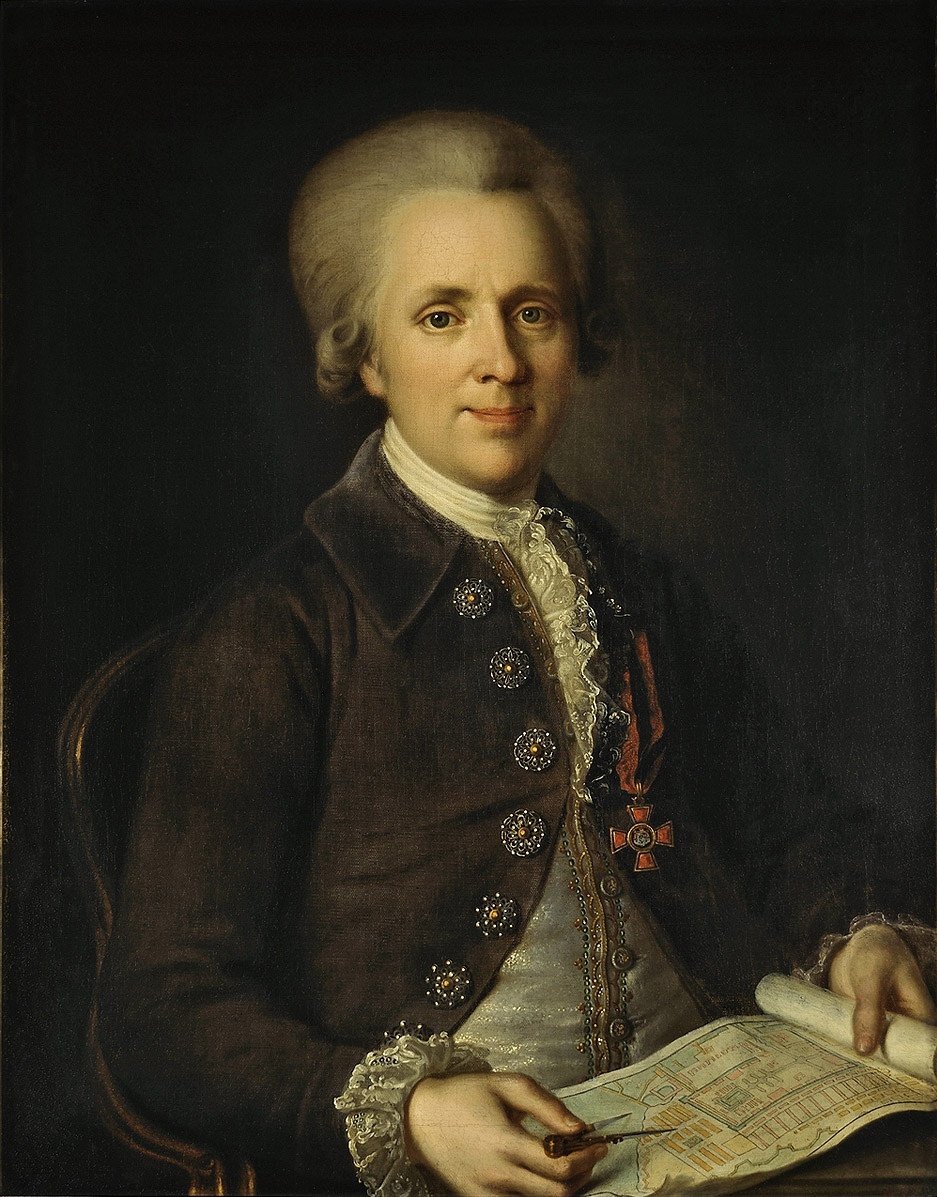Аргунов И.. Портрет главного архитектора адмиралтейства М.Н.Ветошникова. 1787