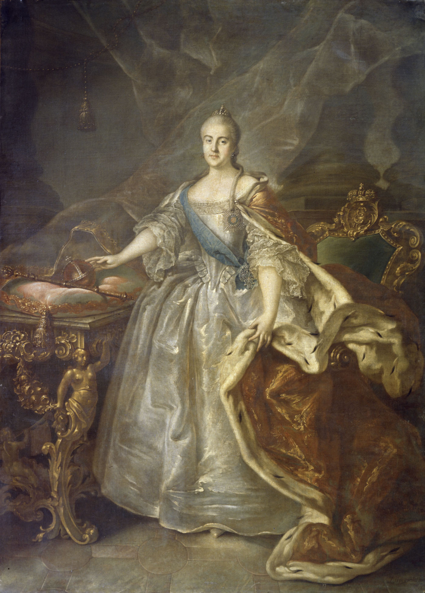 Аргунов И.. Портрет Екатерины II. 1762