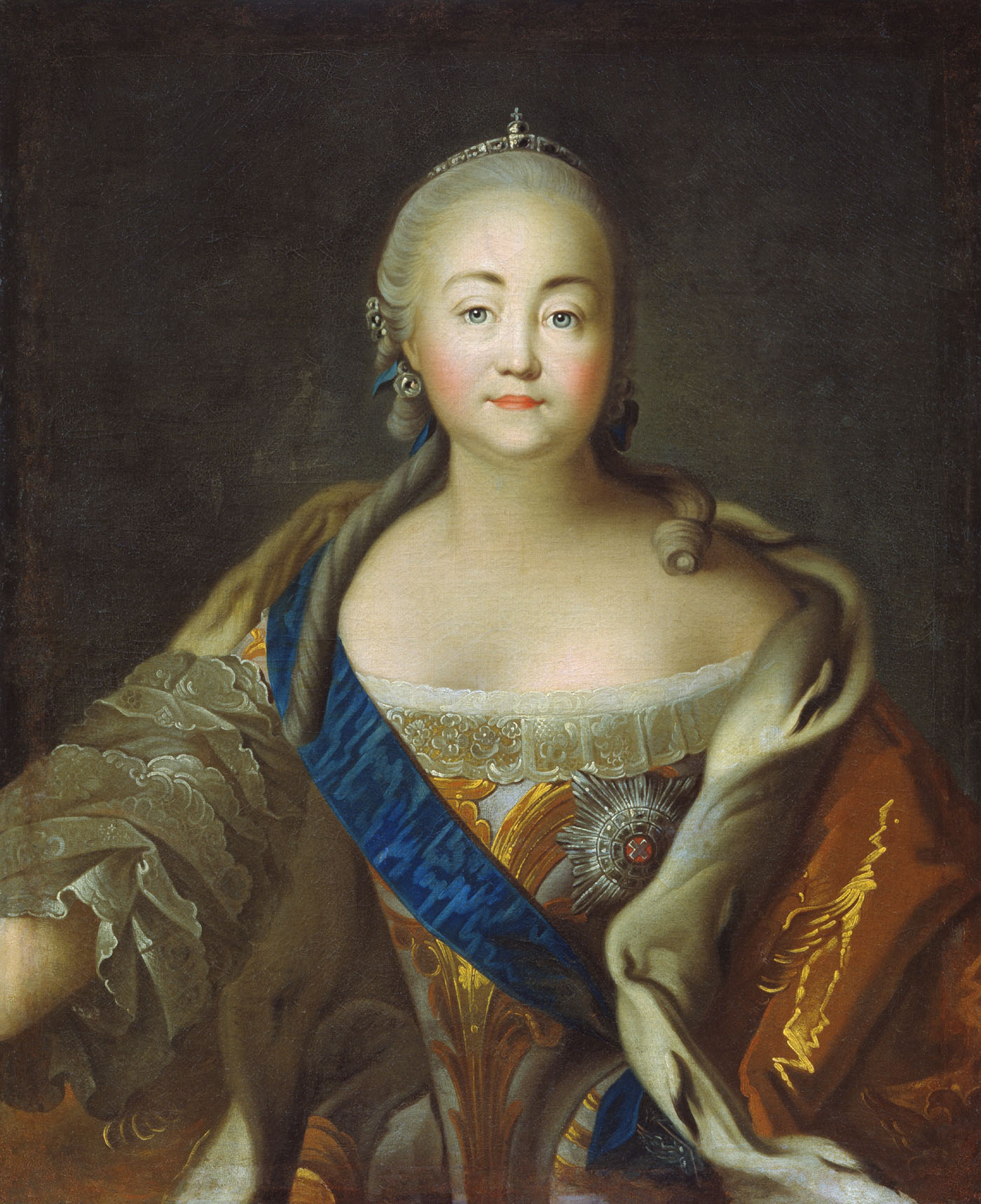 Аргунов И.. Портрет императрицы Елизаветы Петровны. Конец 1750 - 1760-е