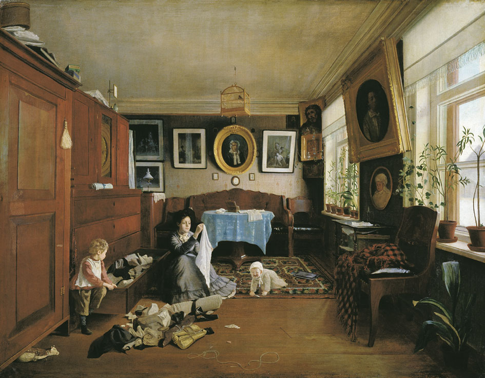 Бобров А.. Внутренний вид комнаты. 1873