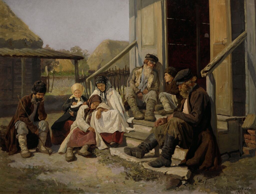 Загорский. У земской больницы. 1886