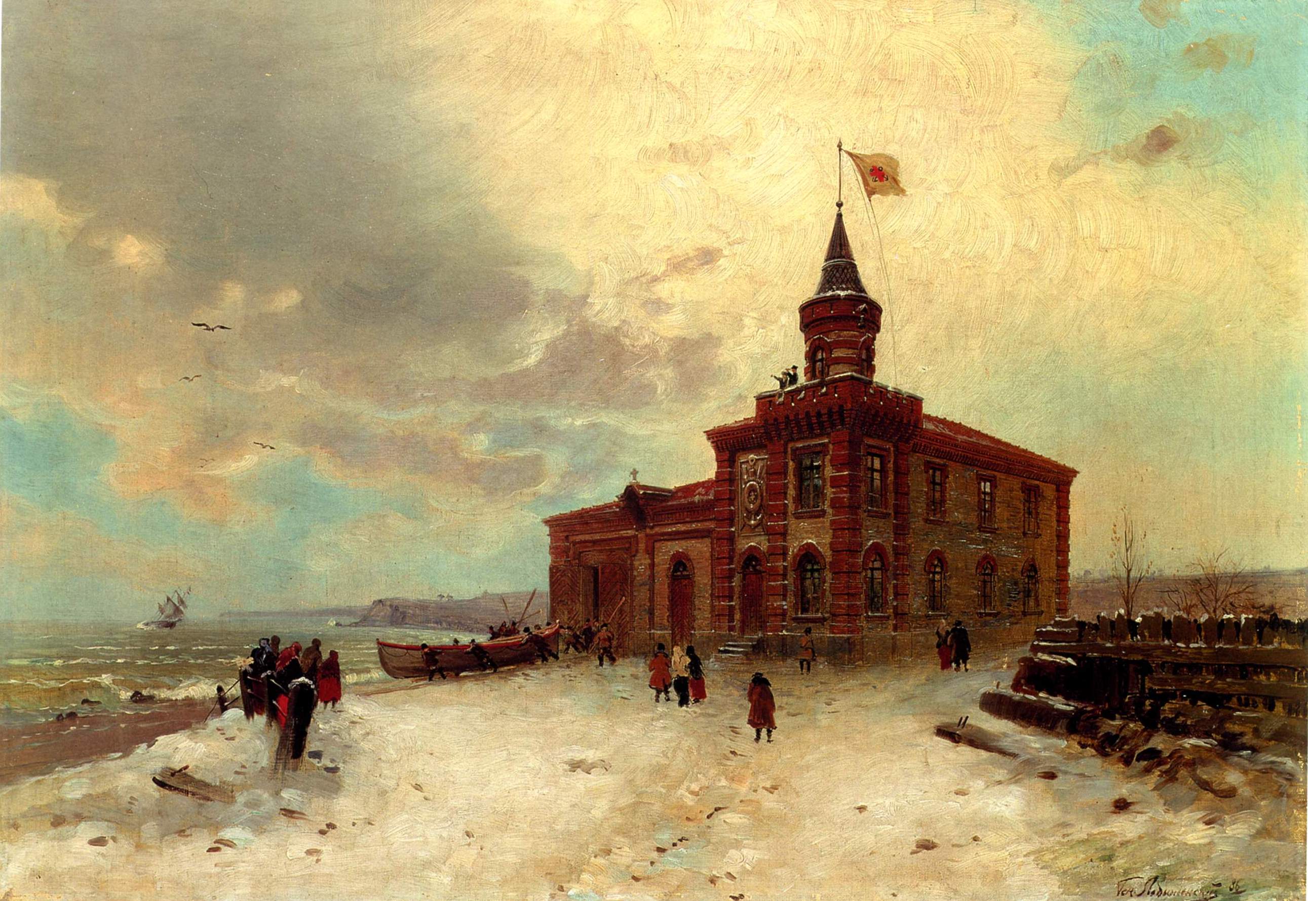 Ладыженский. Спасательная станция в Одессе . 1886