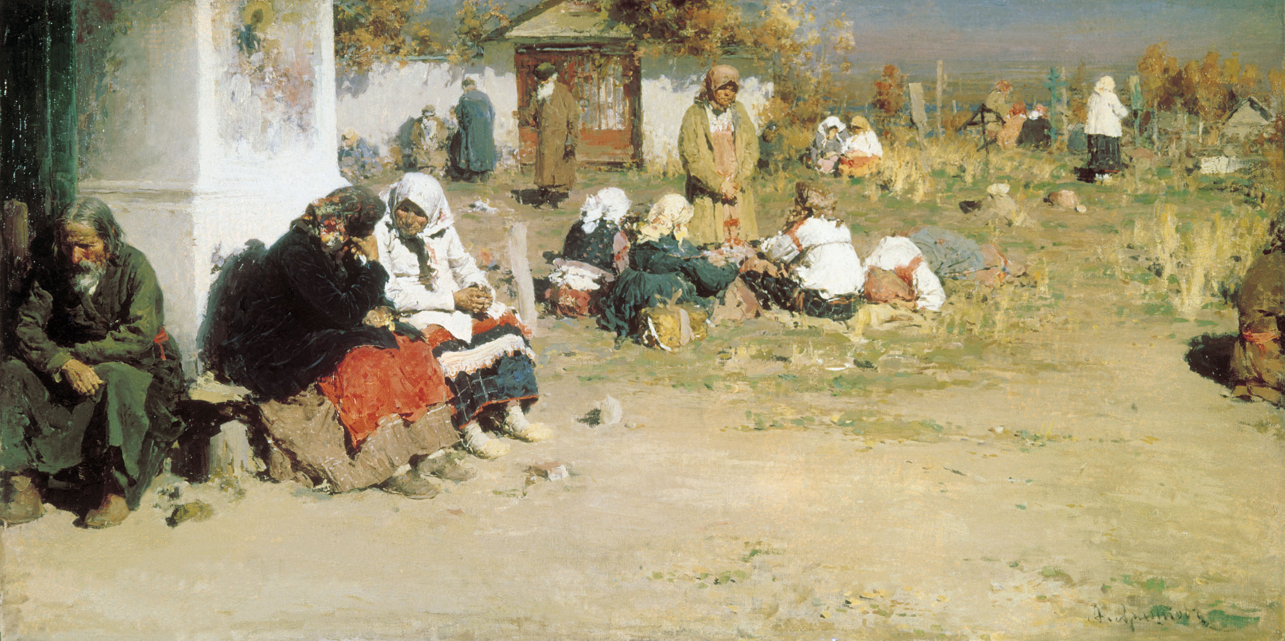 Архипов. Радоница (Перед обедней). 1892