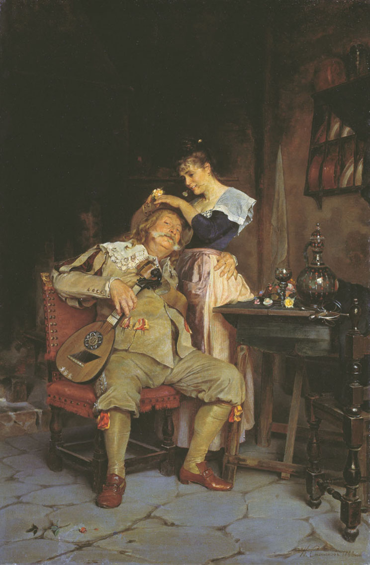 Степанов К.. Седина в голову, а бес в ребро. 1888