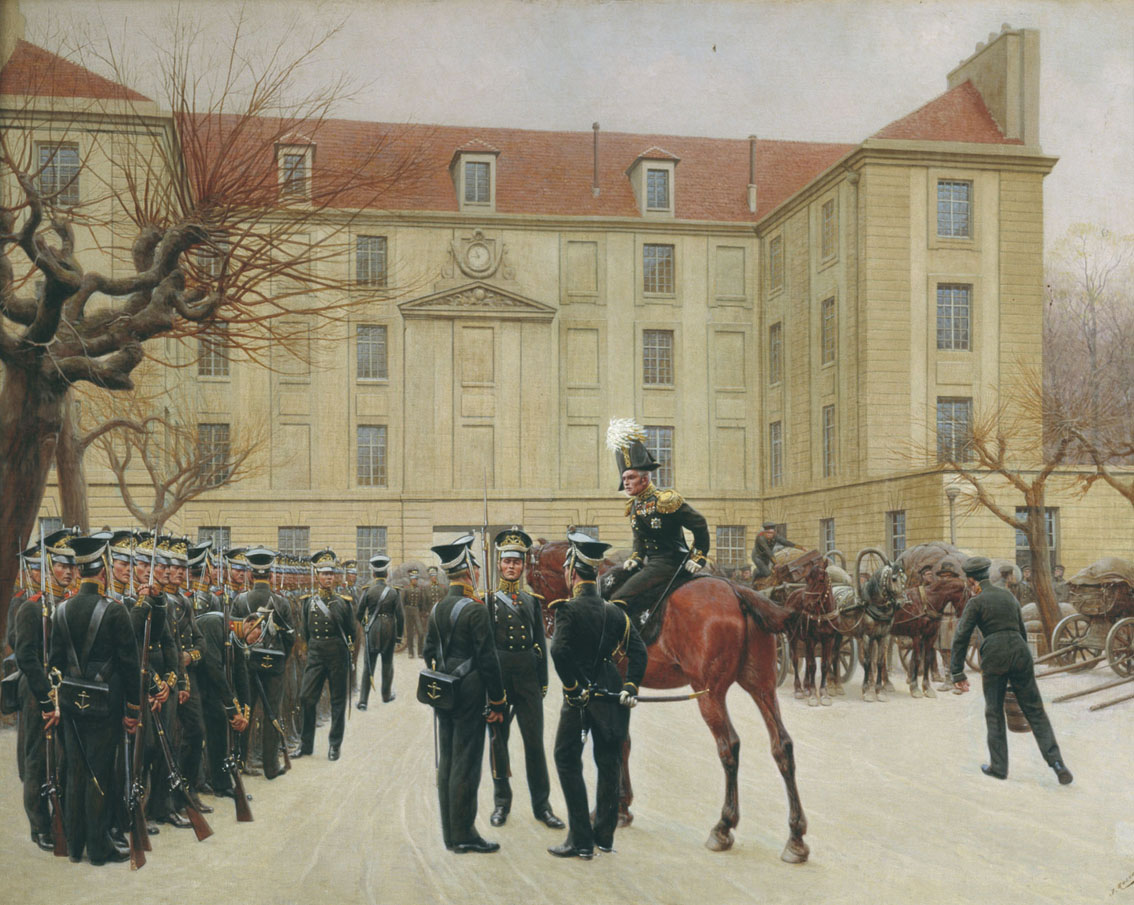 Розен. Гвардейский экипаж в Париже. 1814 год. 1911