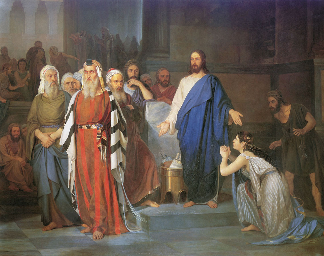 Аскназий. Блудница перед Христом. 1879