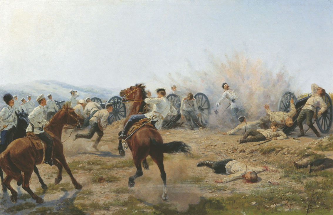 Бунин. Смерть генерала Келлера во время боя на Янзелинском перевале. 1904 год. 1905
