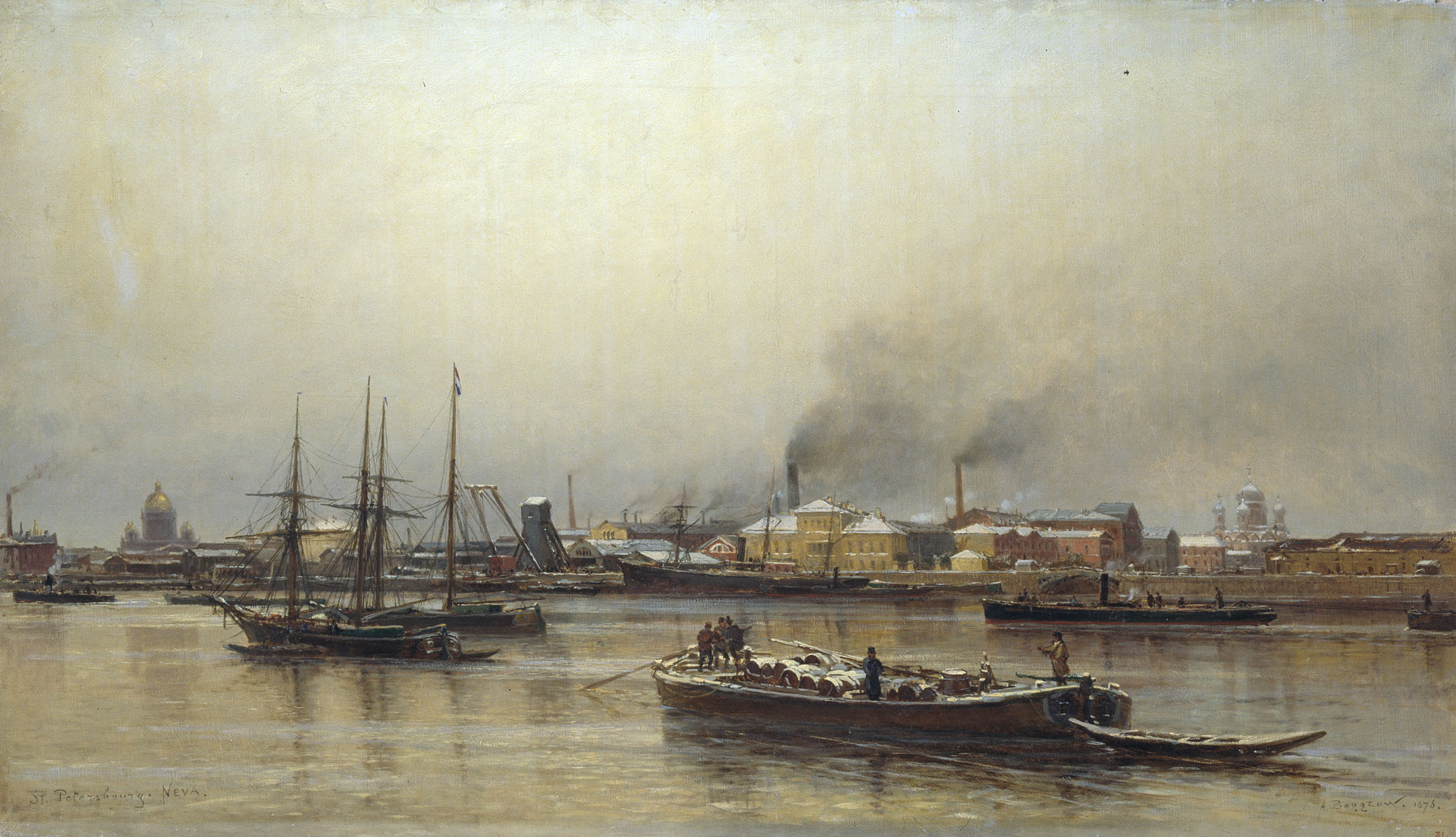 Беггров А.. Набережная Невы. 1876
