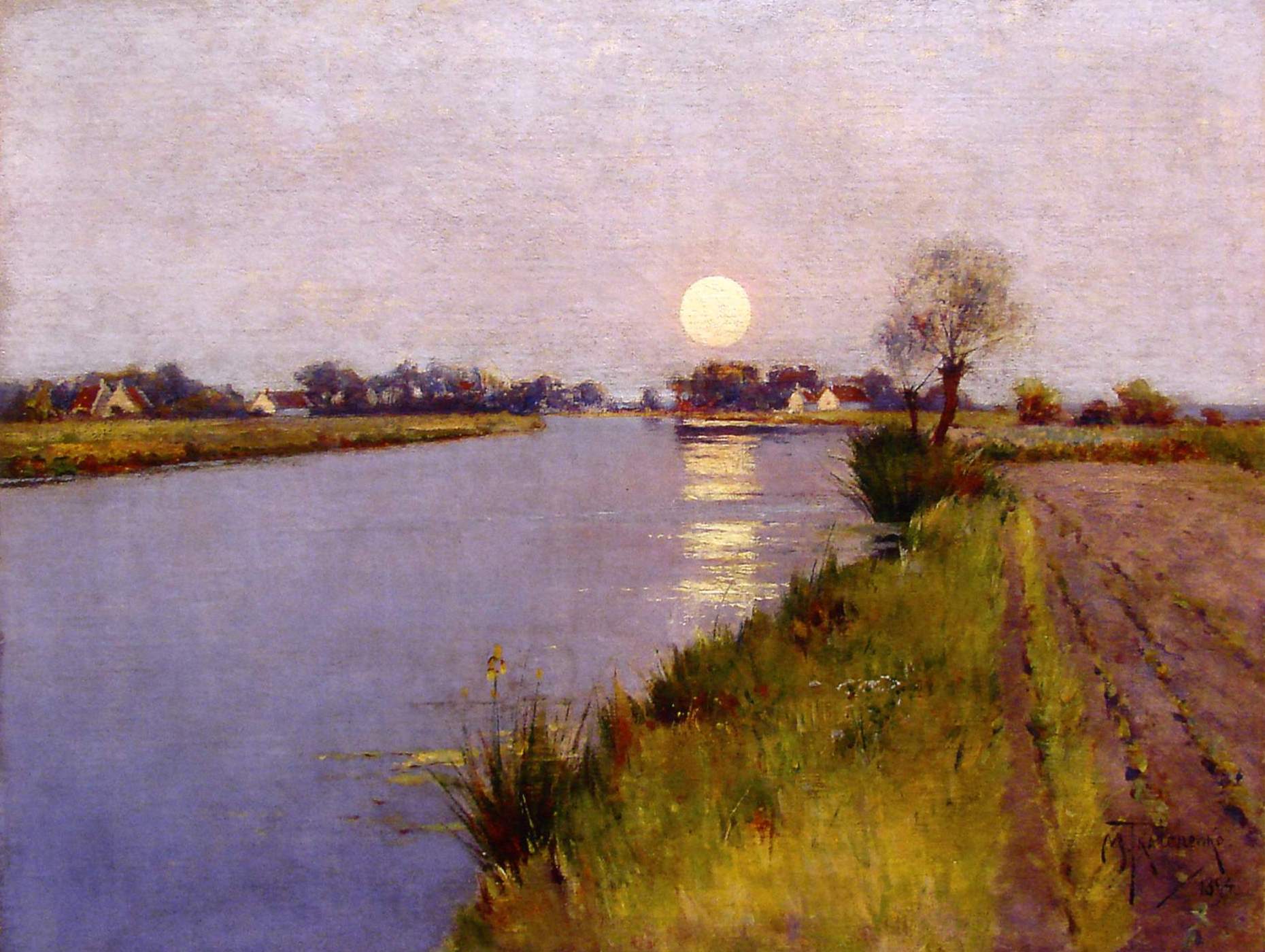 Ткаченко. Восход луны. 1894
