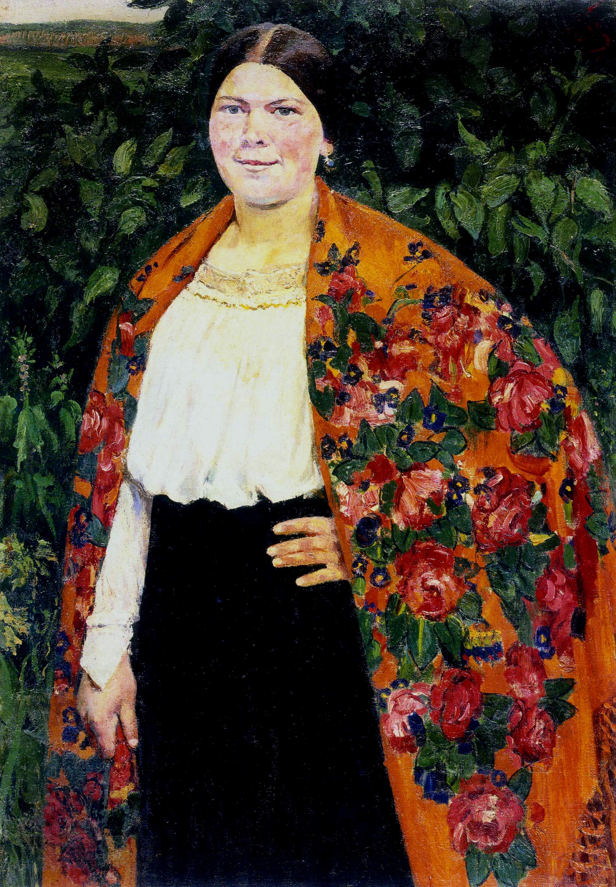 Малютин. Портрет Насти Маликовой. 1922