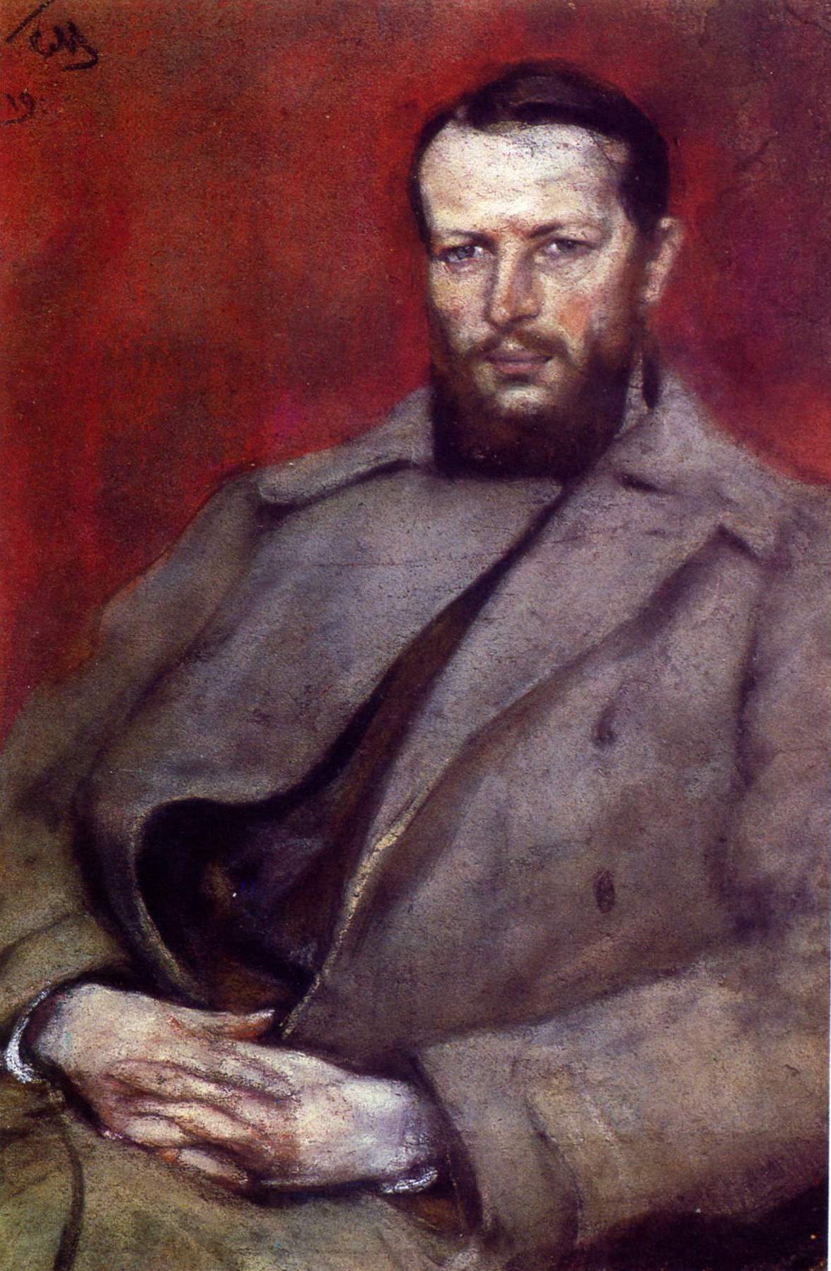 Малютин. Портрет архитектора Н.Д. Виноградова. 1919