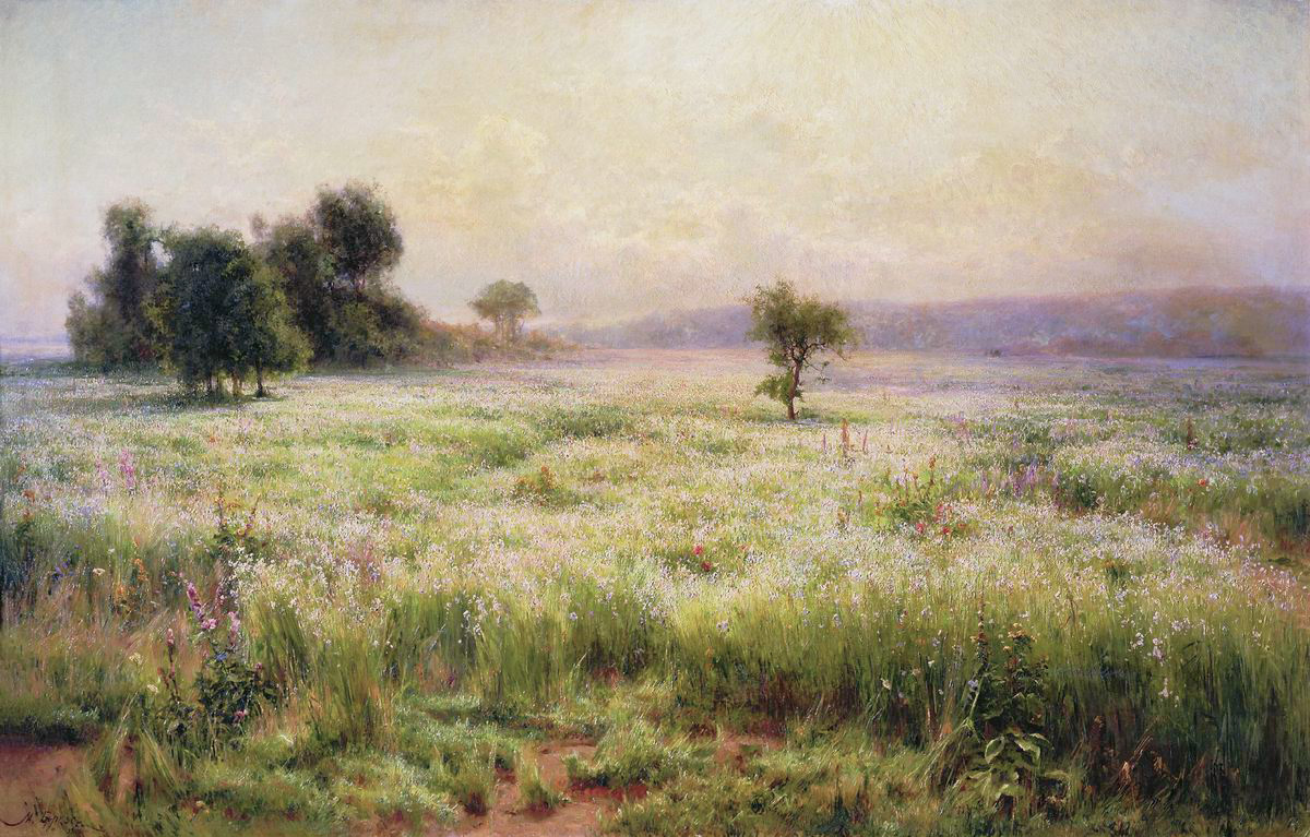 Беркос. Лен цветет. 1893