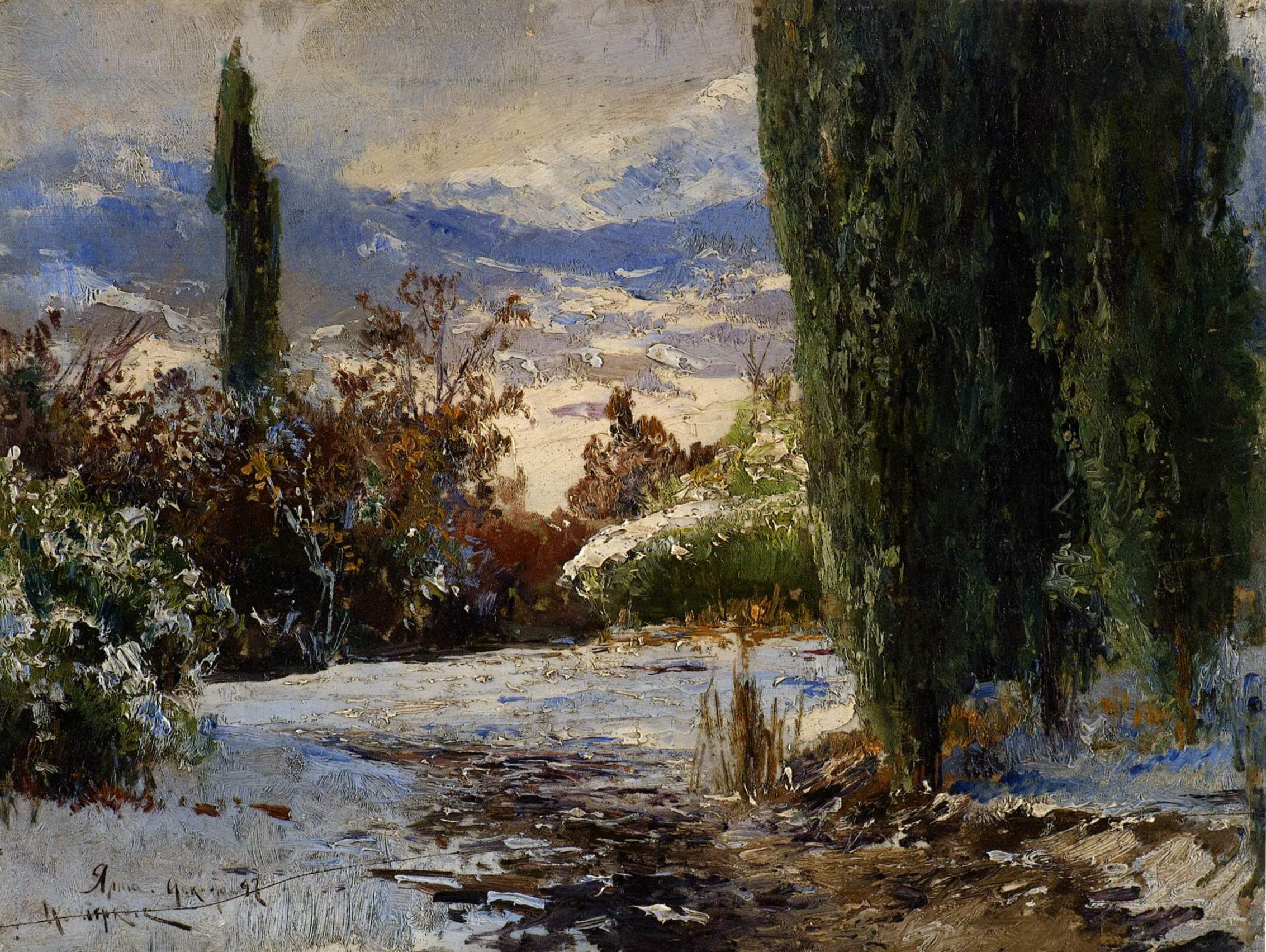 Беркос. Ялта зимой. 1892