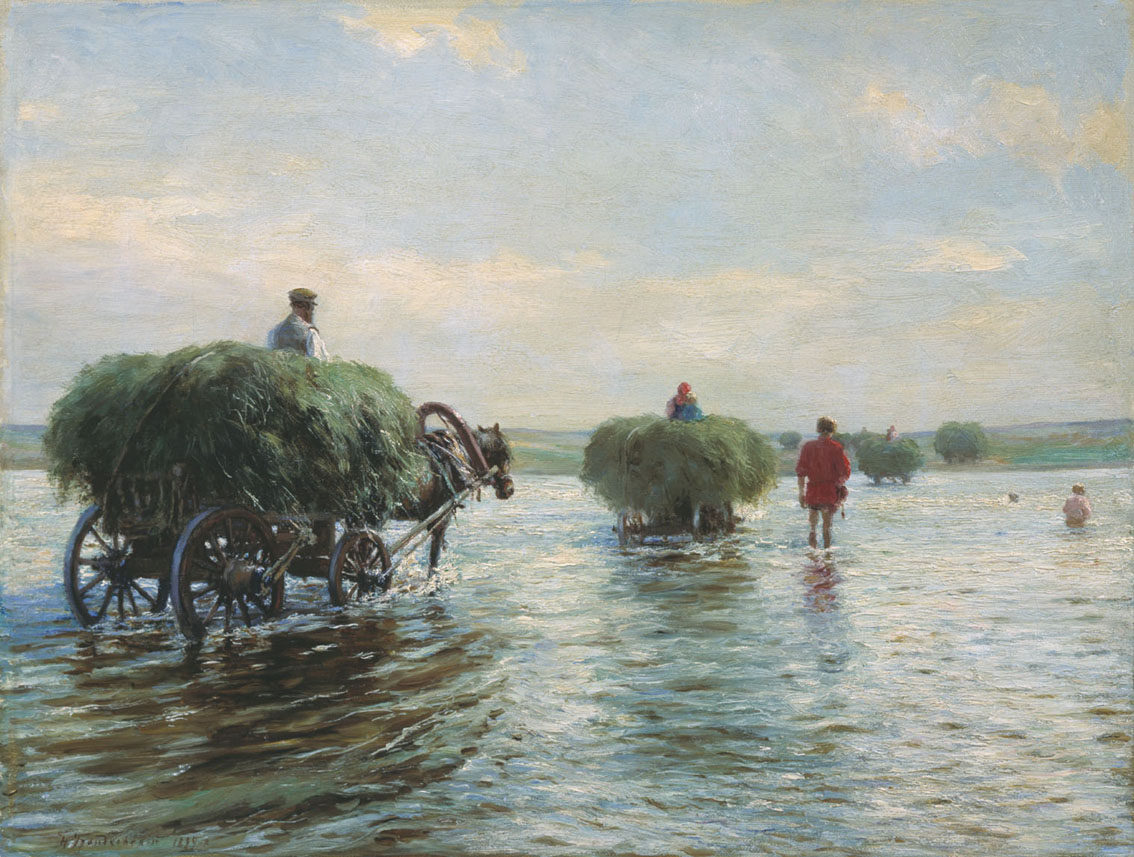 Грандковский. Возы с сеном. 1899
