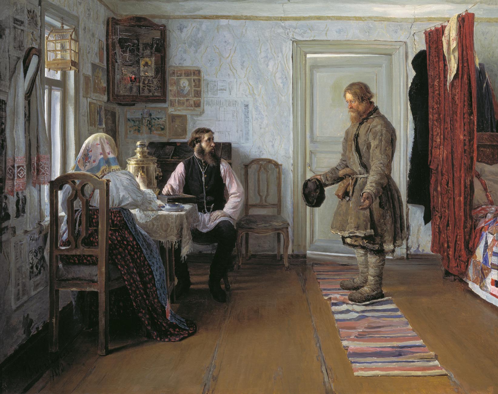 Богданов И.. За расчётом. 1890