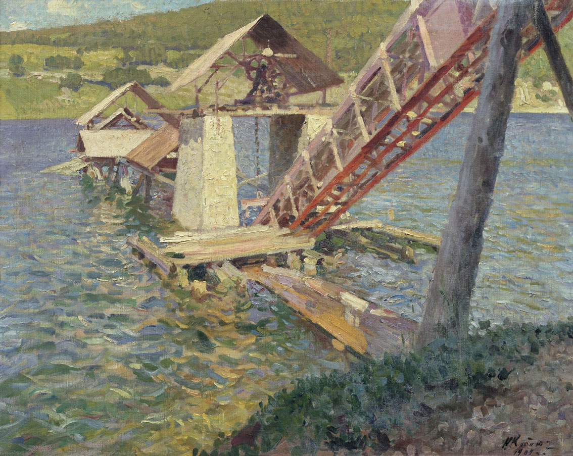 Клодт Н.. На реке. 1909