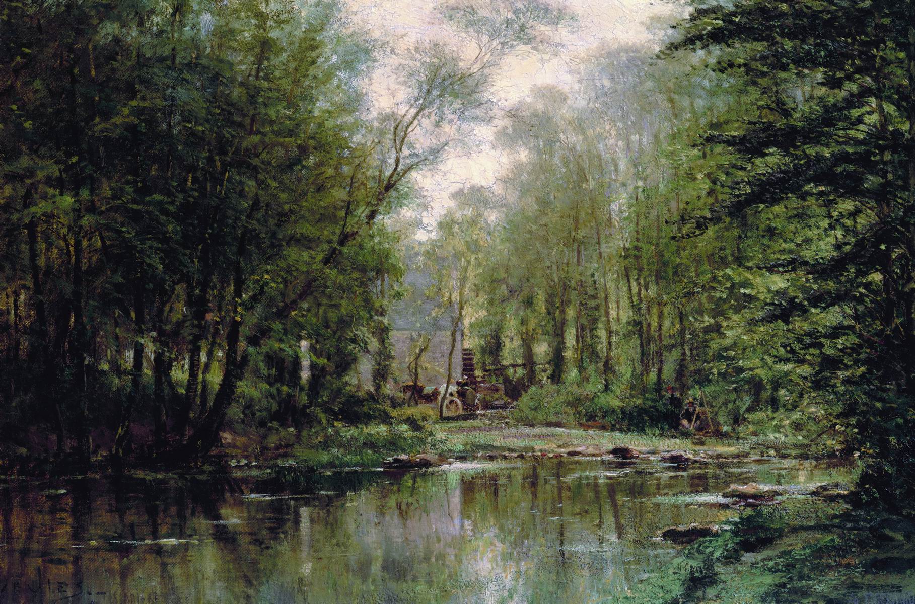 Боголюбов. Лес в Вёле. Нормандия. 1871