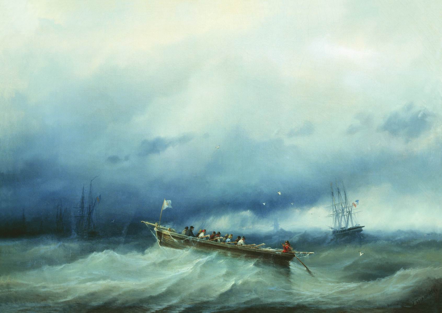 Боголюбов. Лоцманы Бискайской бухты. 1857-1859
