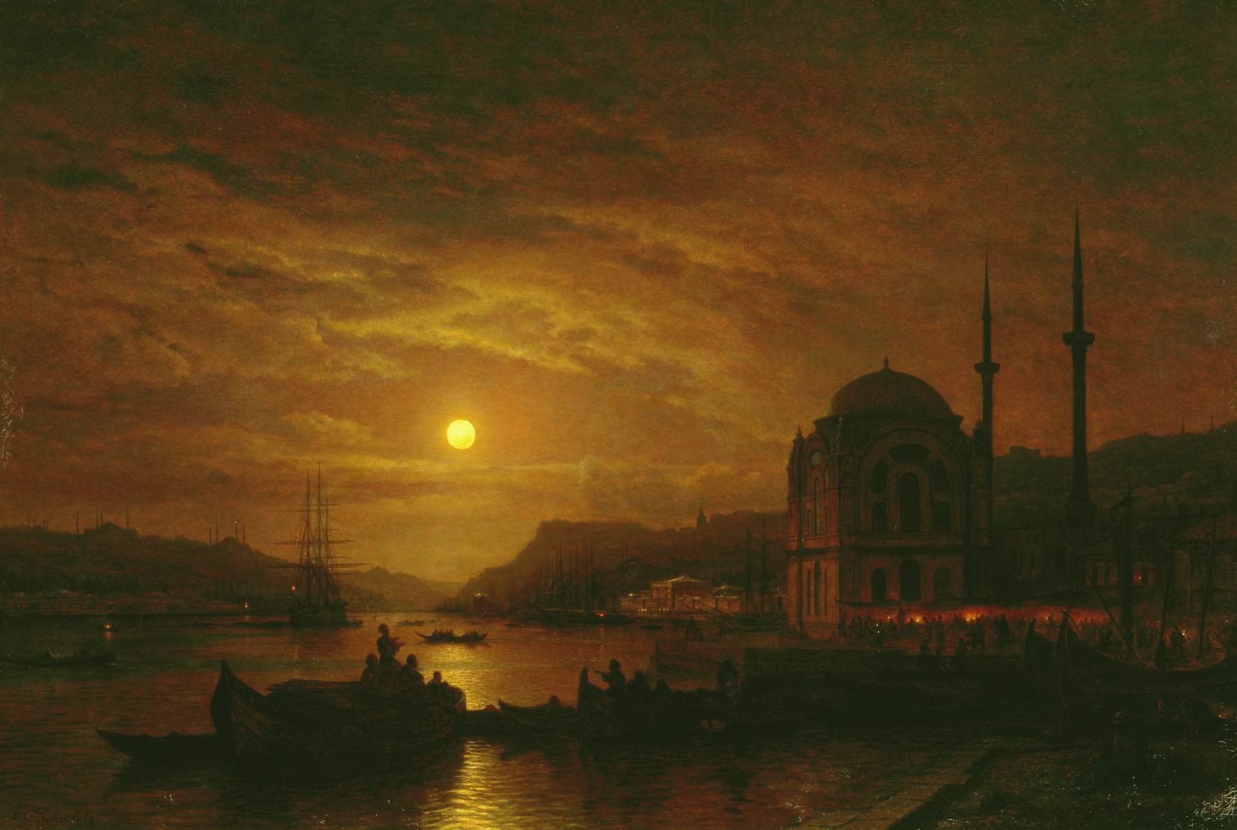 Боголюбов. Лунный вечер в Константинополе
